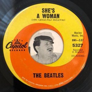 The Beatles I Feel Fine Vinyl 45 Record '64